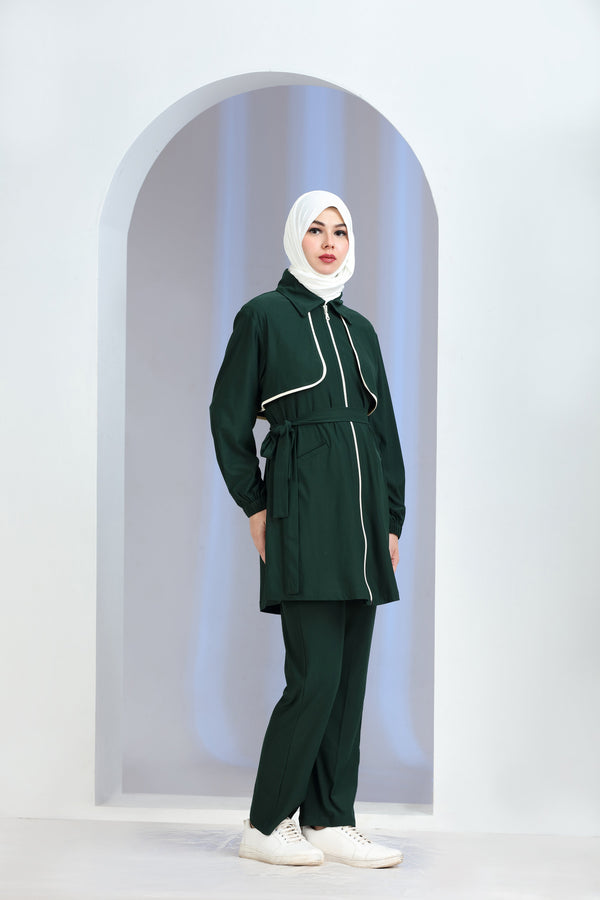Motus Knit Co-ord Set Green