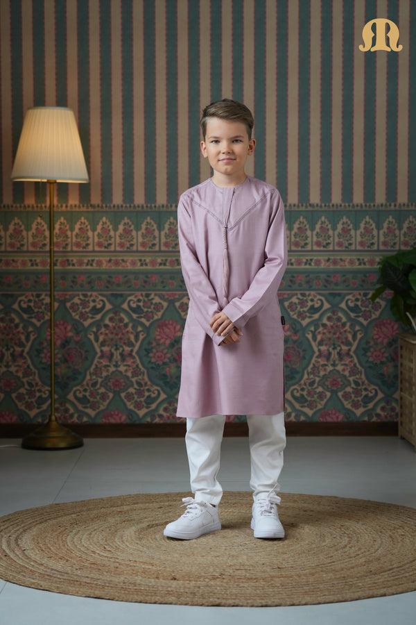 Emrati Kurta Set Pink For Kids