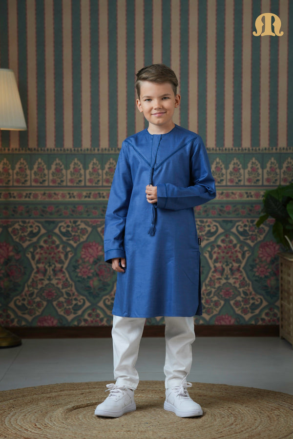 Emrati Kurta Set Blue For Kids