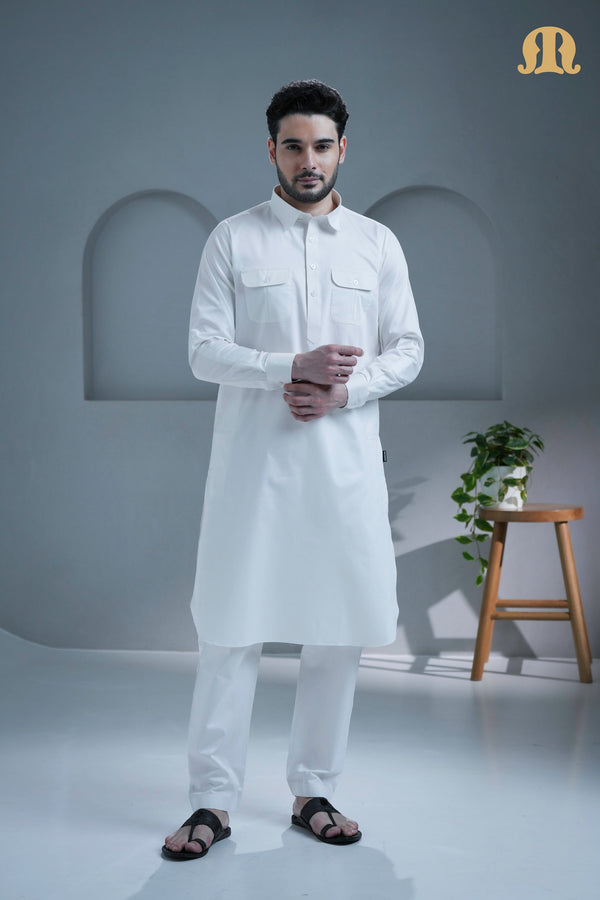 Tunban Pathani White for Men