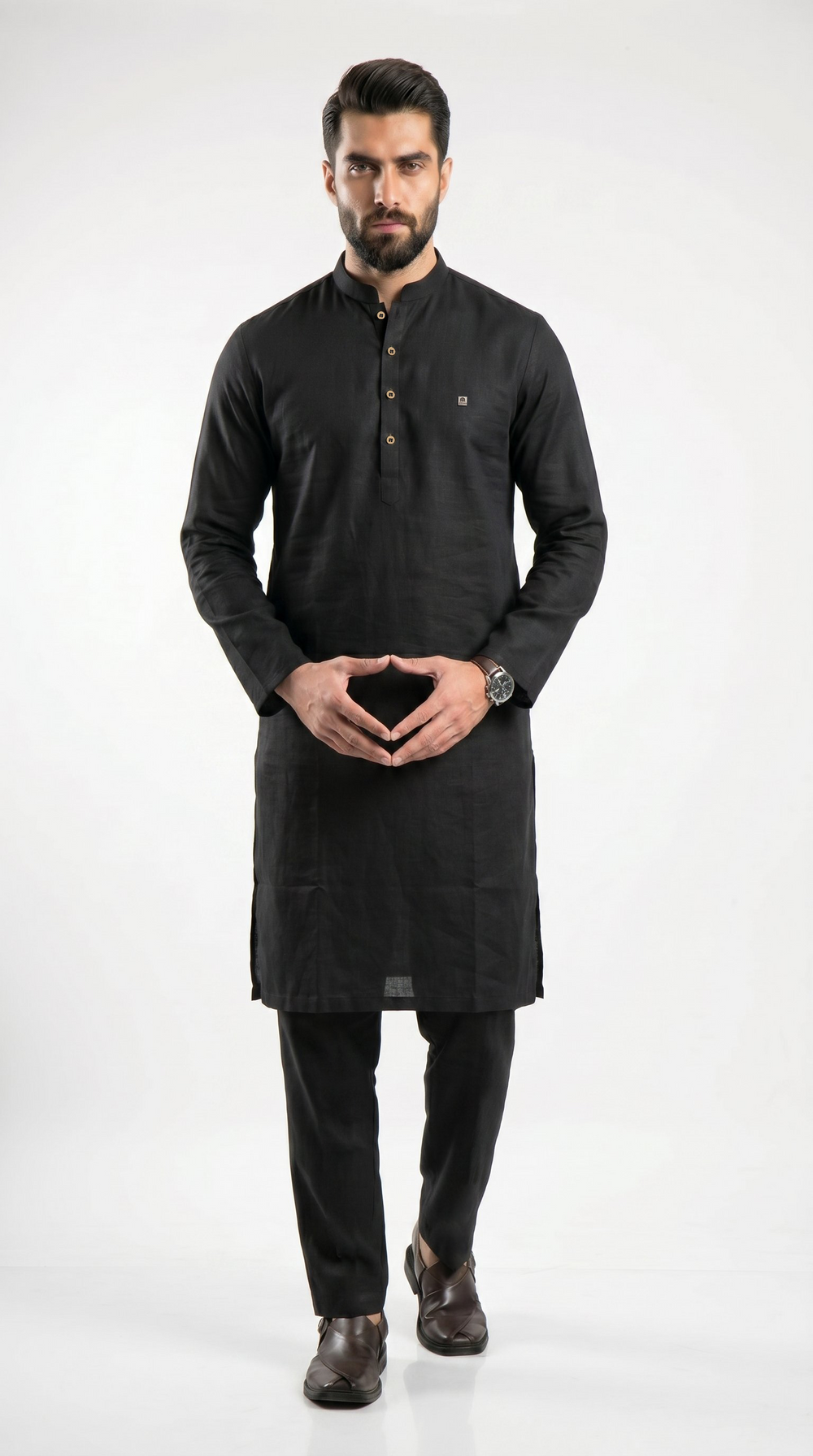 Terra Kurta For Men Black