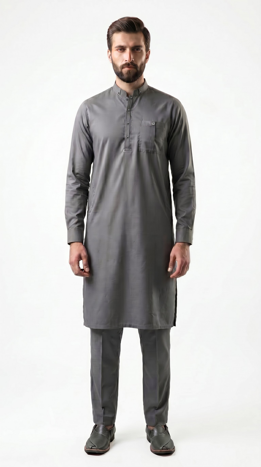 Celestial Kurta For Men Grey