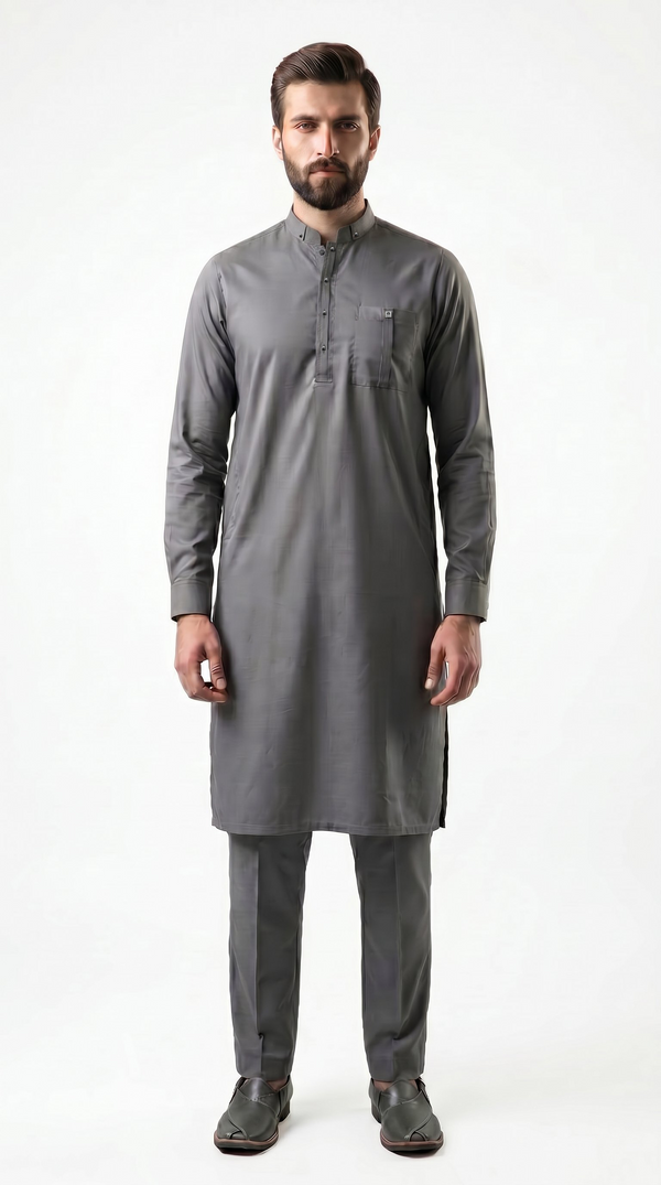 Celestial Kurta For Men Grey