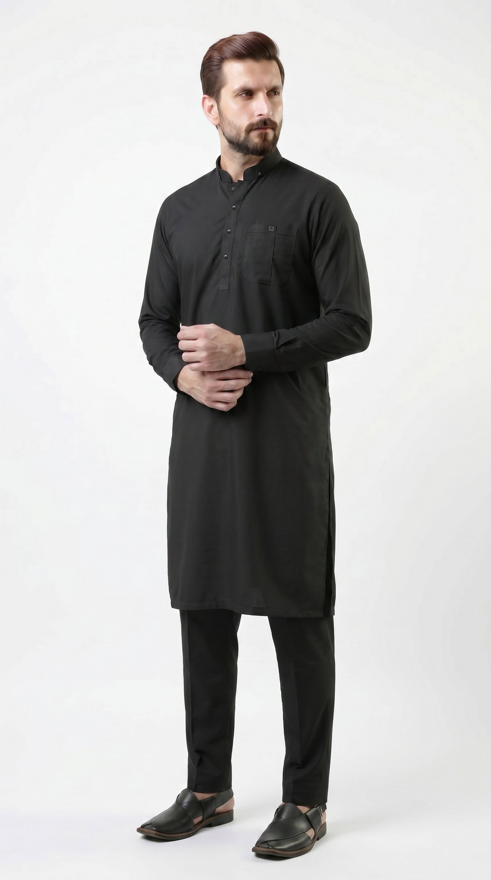 Celestial Kurta For Men Black