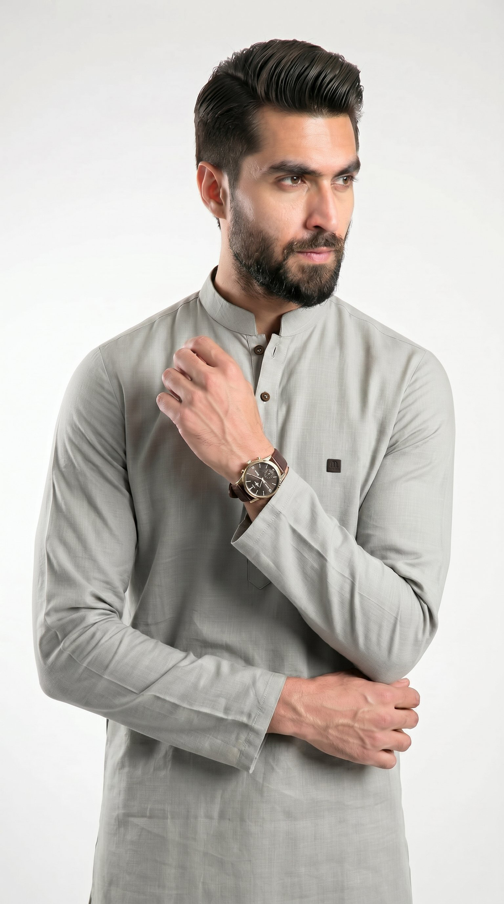 Terra Kurta For Men Grey