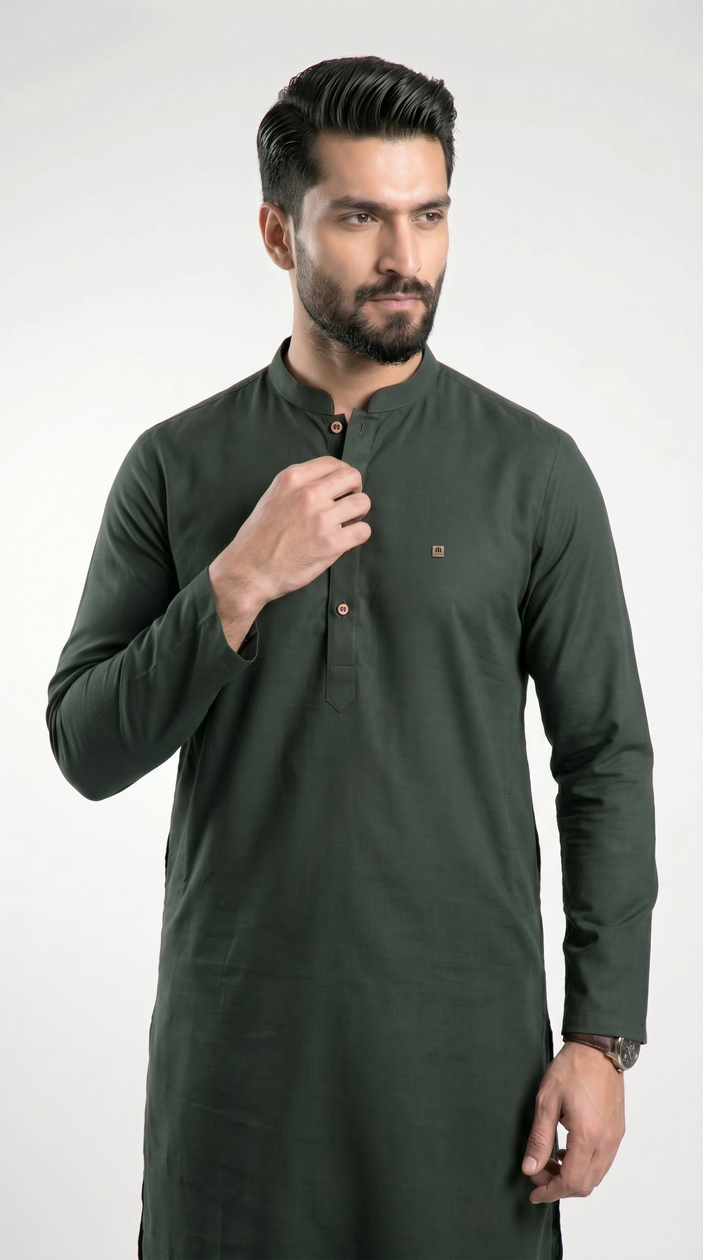 Terra Kurta For Men Green