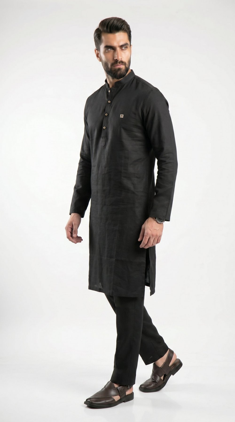 Terra Kurta For Men Black