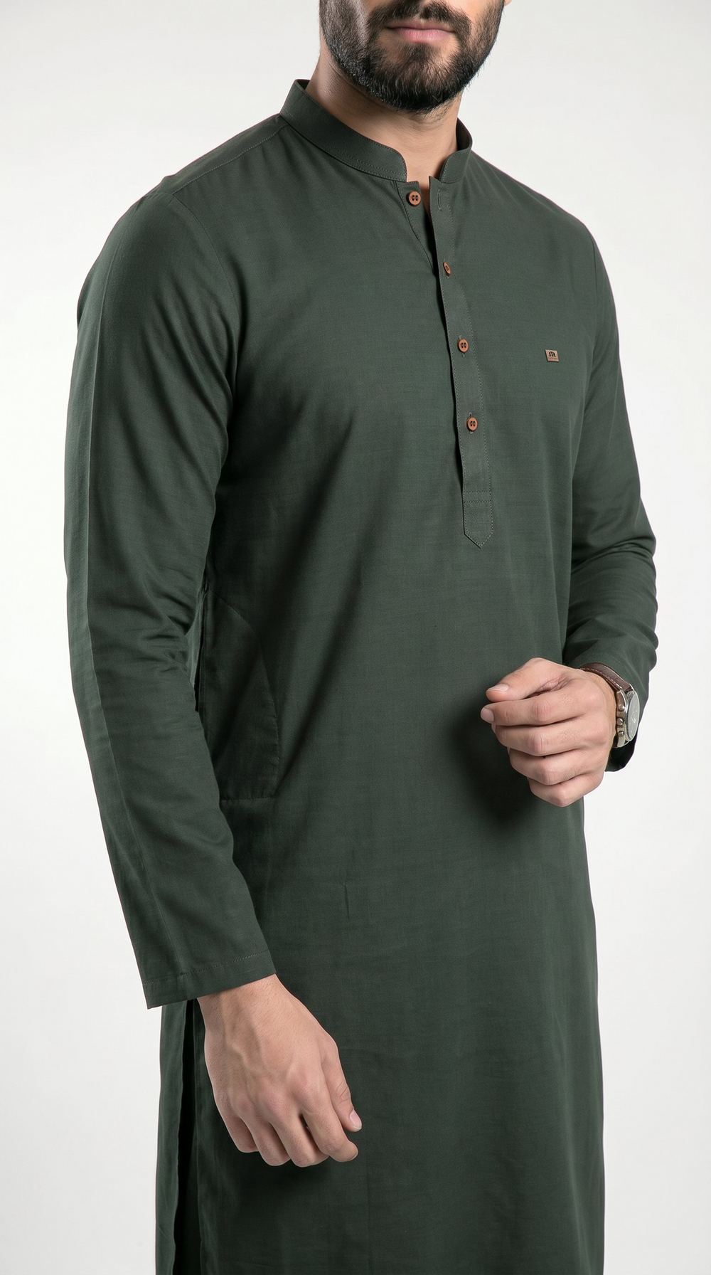 Terra Kurta For Men Green