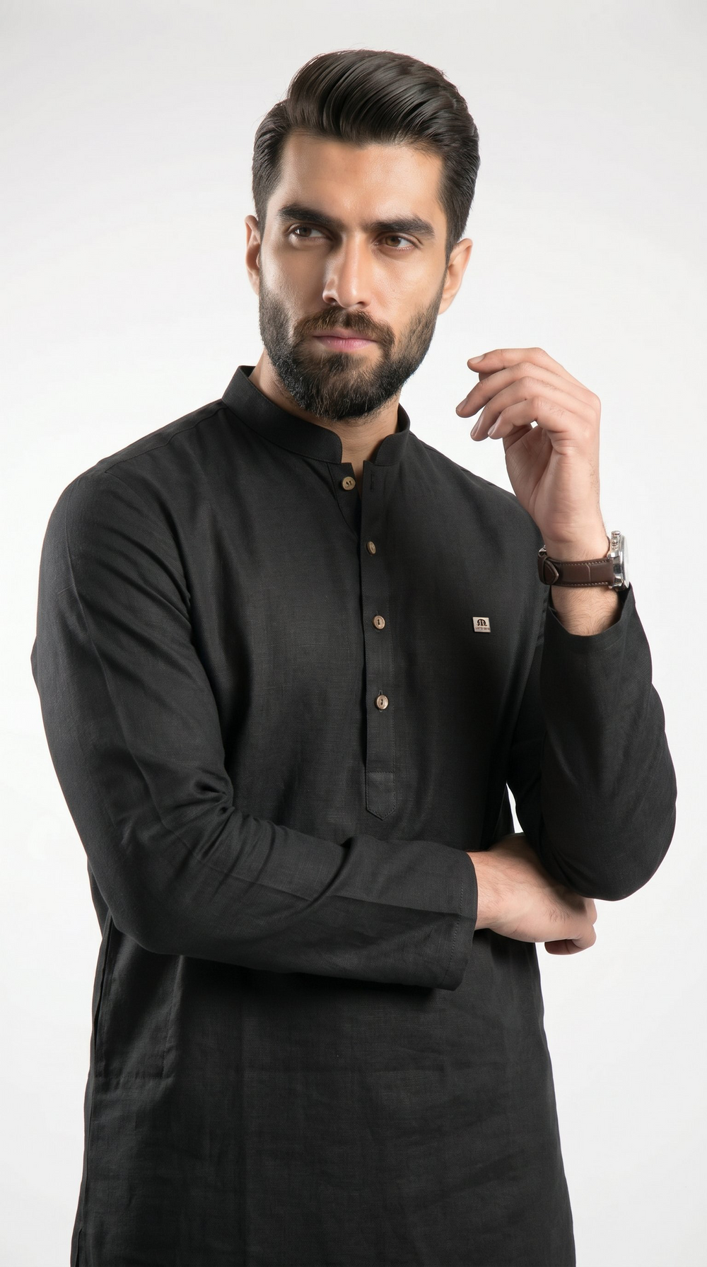 Terra Kurta For Men Black