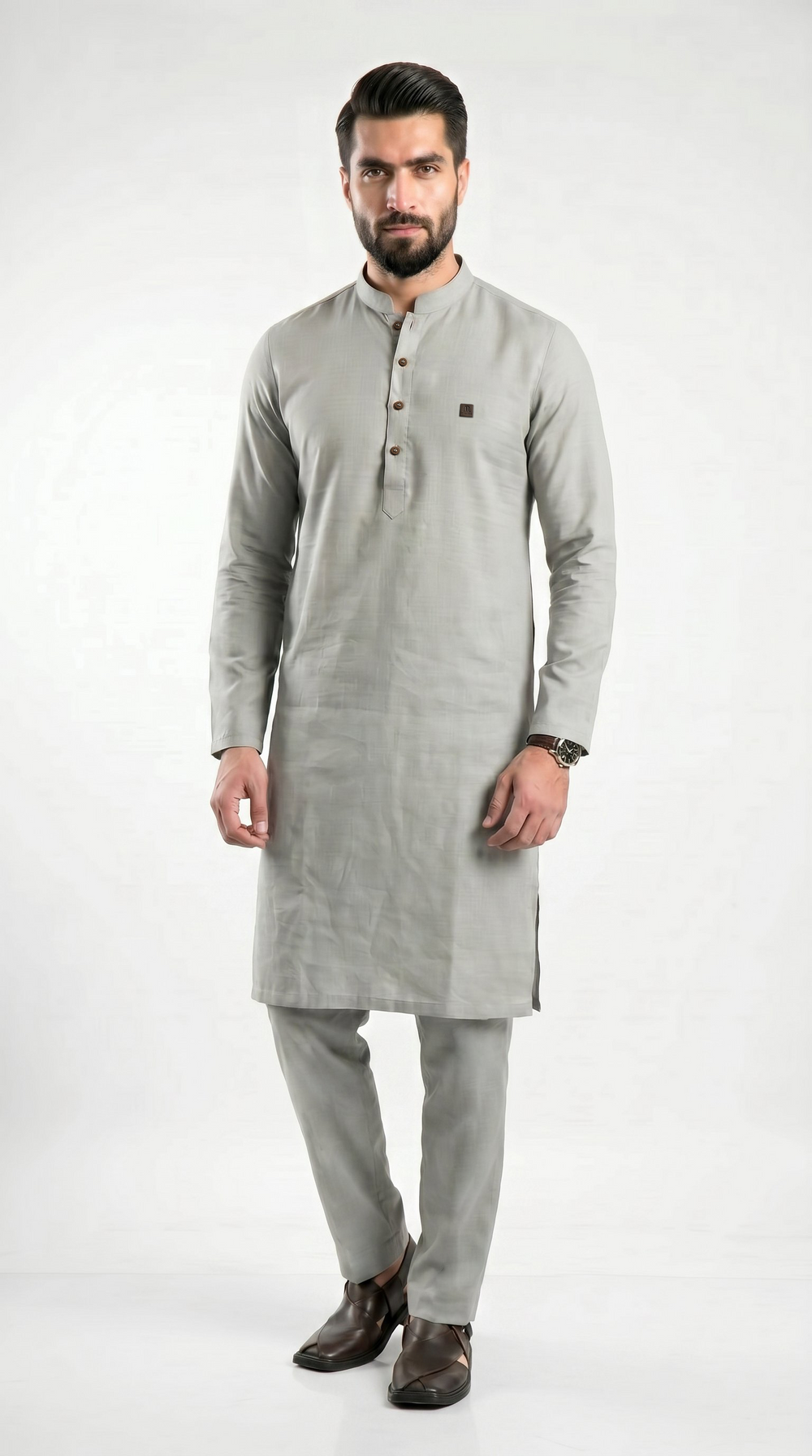 Terra Kurta For Men Grey