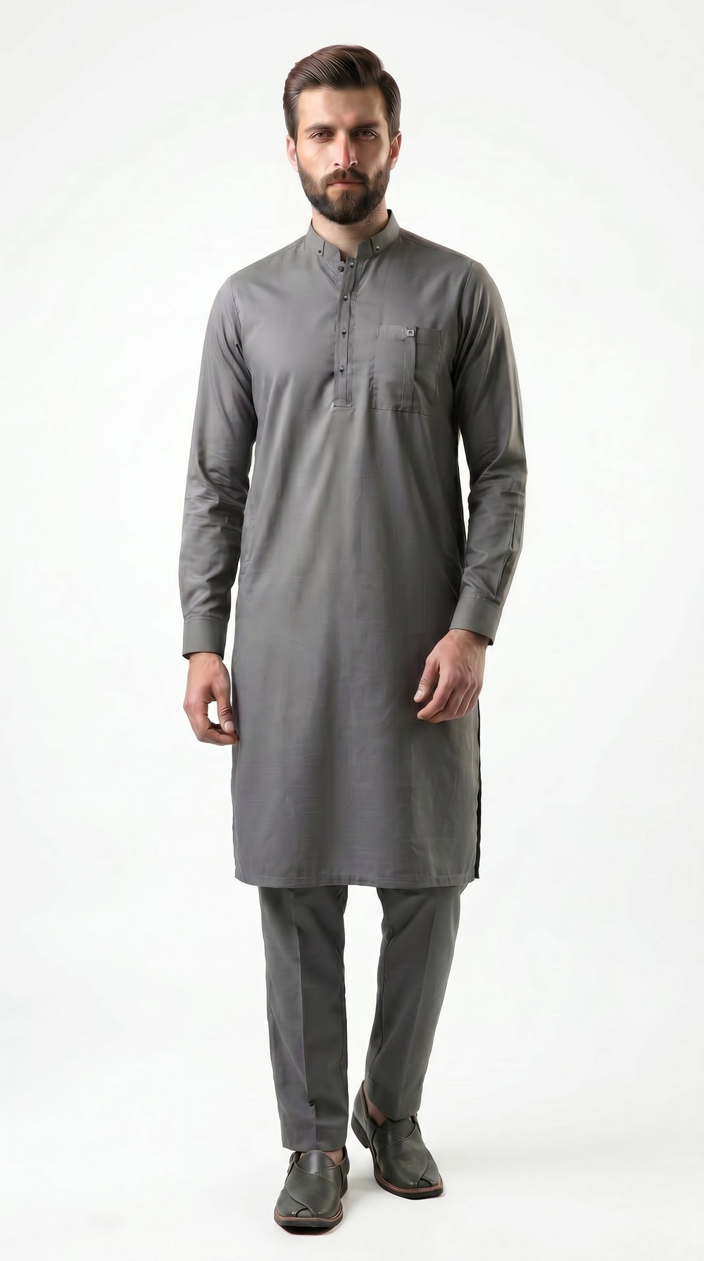 Celestial Kurta For Men Grey