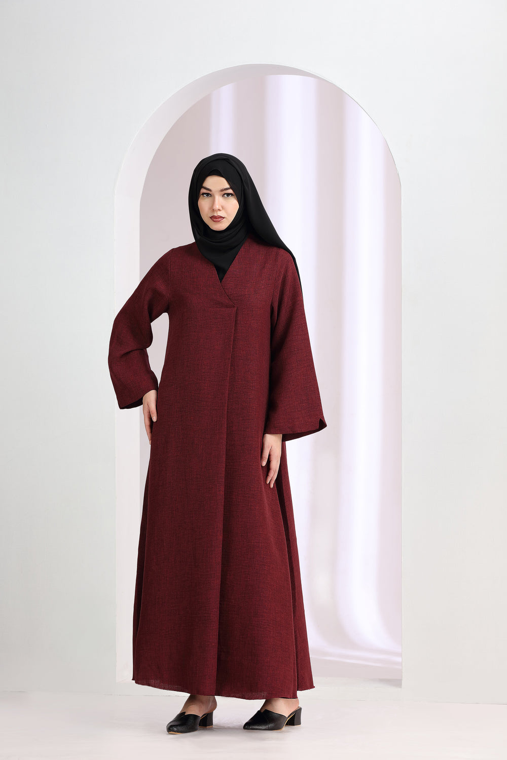 Domus Abaya Maroon