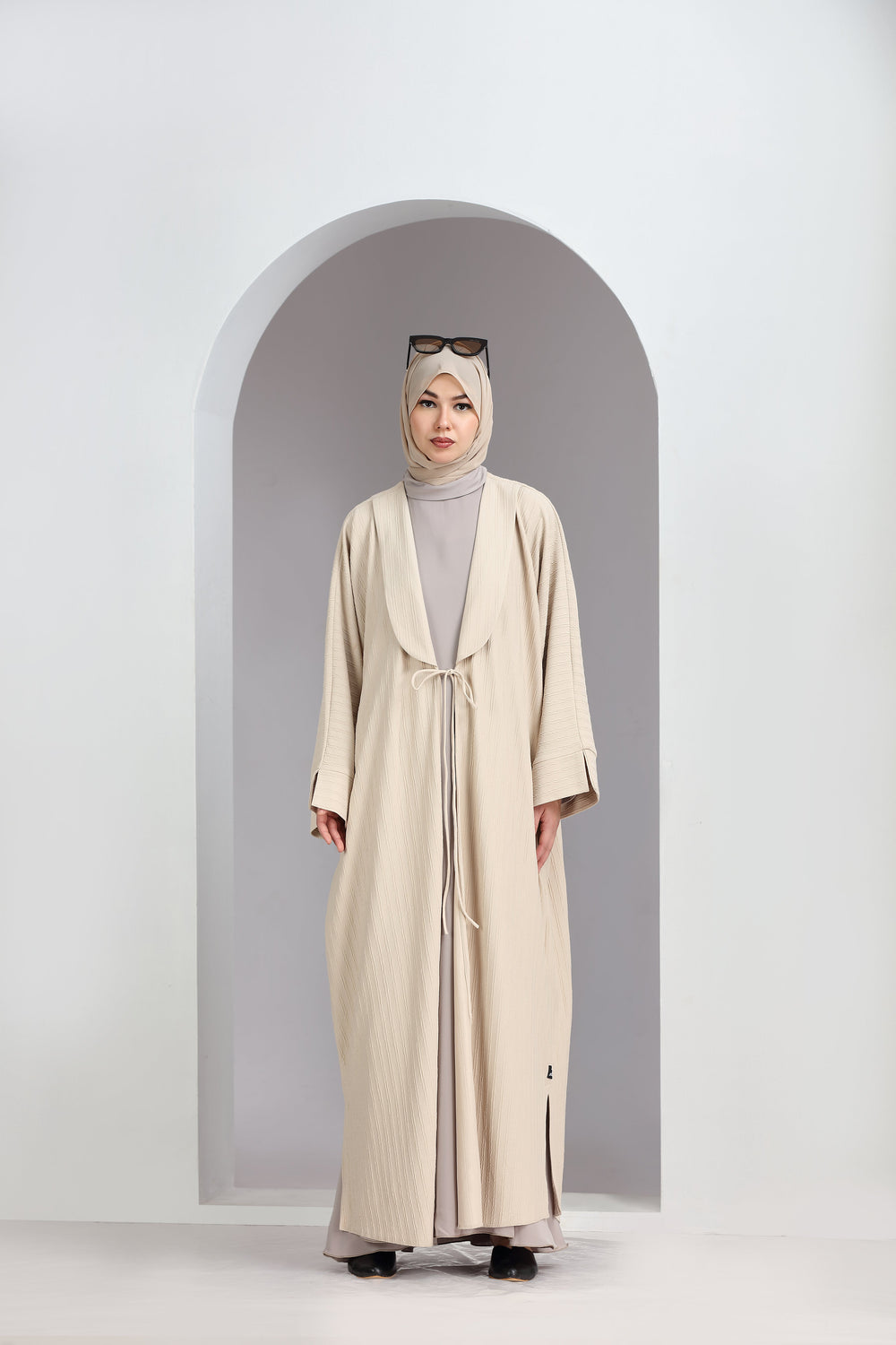 Aiza Shrug Kaftan Cream