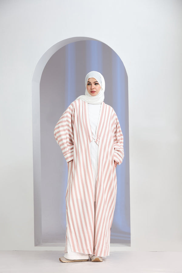 Novus Shrug Abaya Soft Pink