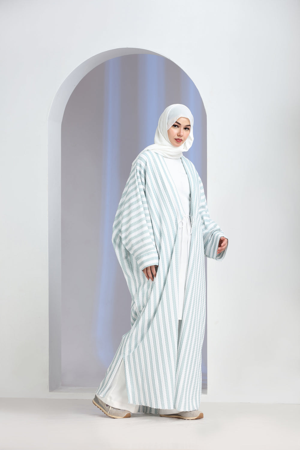 Novus Shrug Abaya Calming Blue