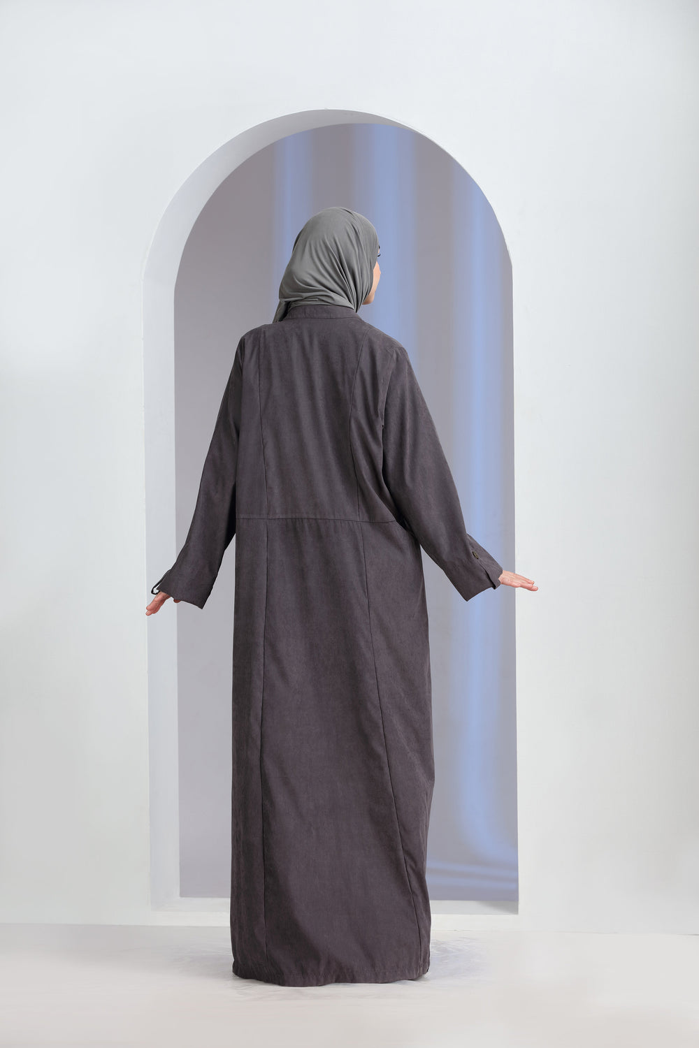 Dara Abaya Charcoal Grey