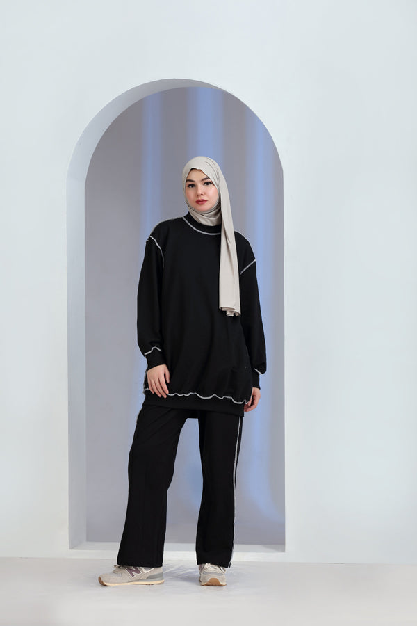 Blitz Knit Co-ord set Black