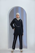 Vibrio Knit Co-ord Set Blue