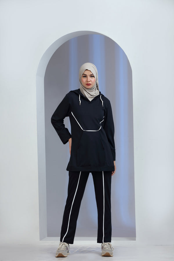 Vibrio Knit Co-ord Set Blue