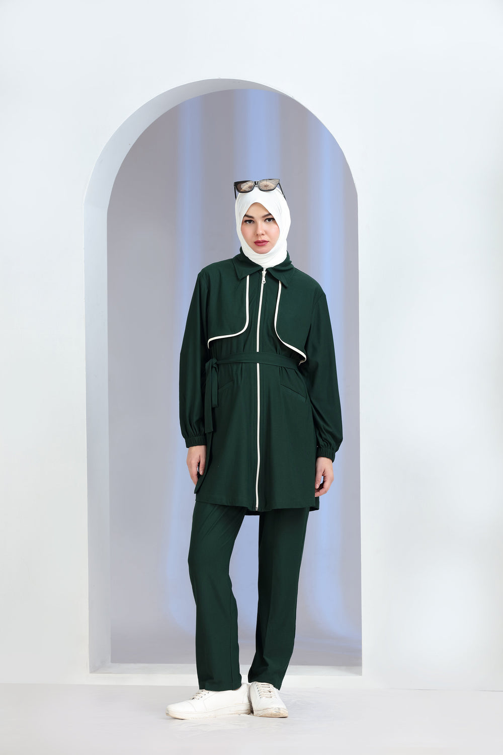Motus Knit Co-ord Set Green