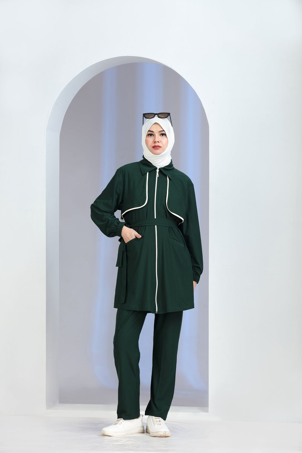 Motus Knit Co-ord Set Green