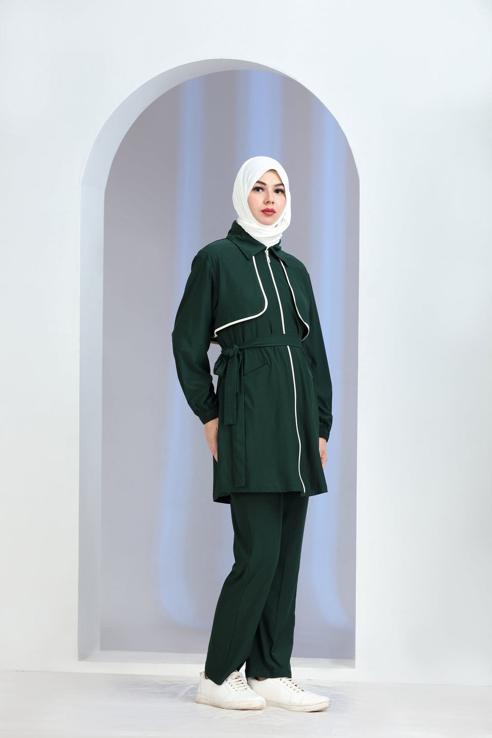 Motus Knit Co-ord Set Green