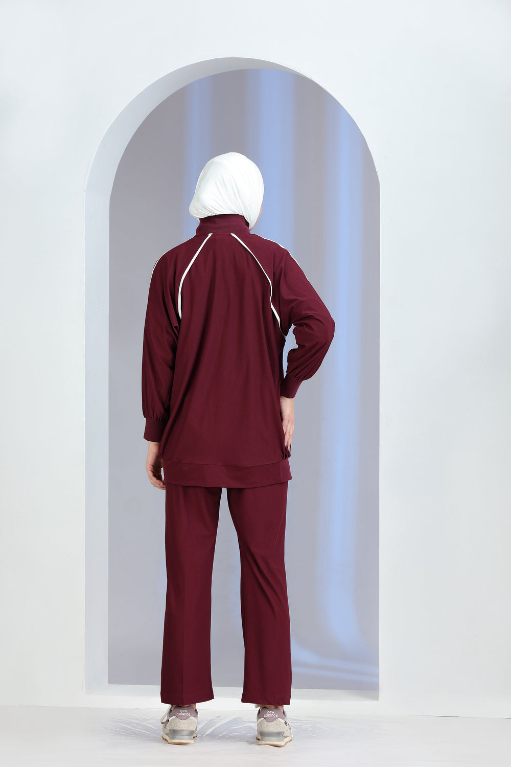 Velox Knit Co-ord Set Maroon