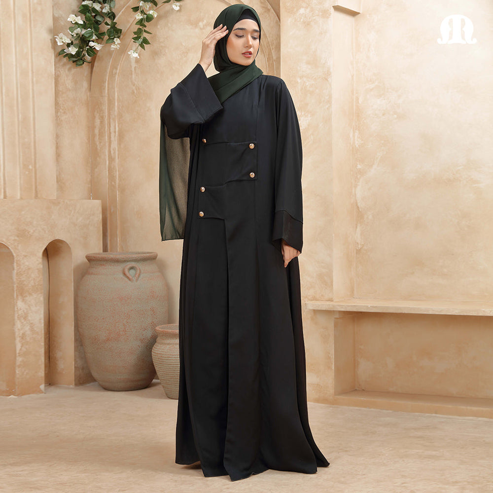 Serata Black Abaya