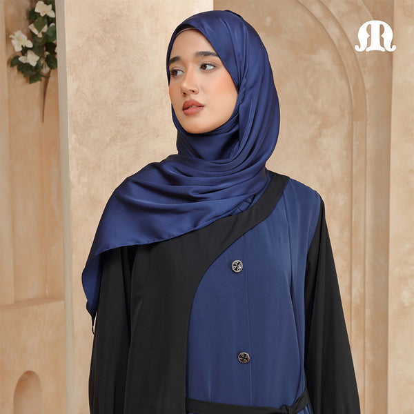 Caldo Navy Blue Abaya