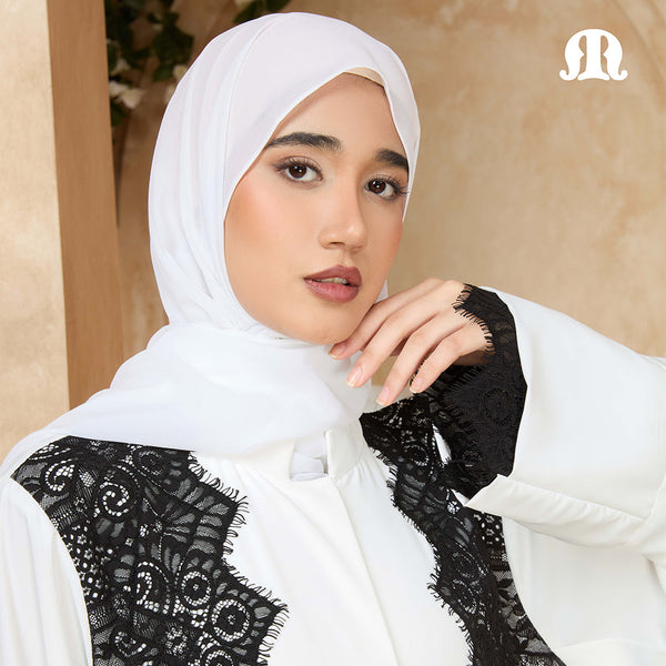 Oro White Abaya
