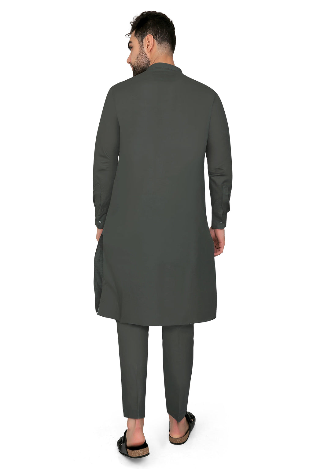Ahyan Kurta Set Army Green