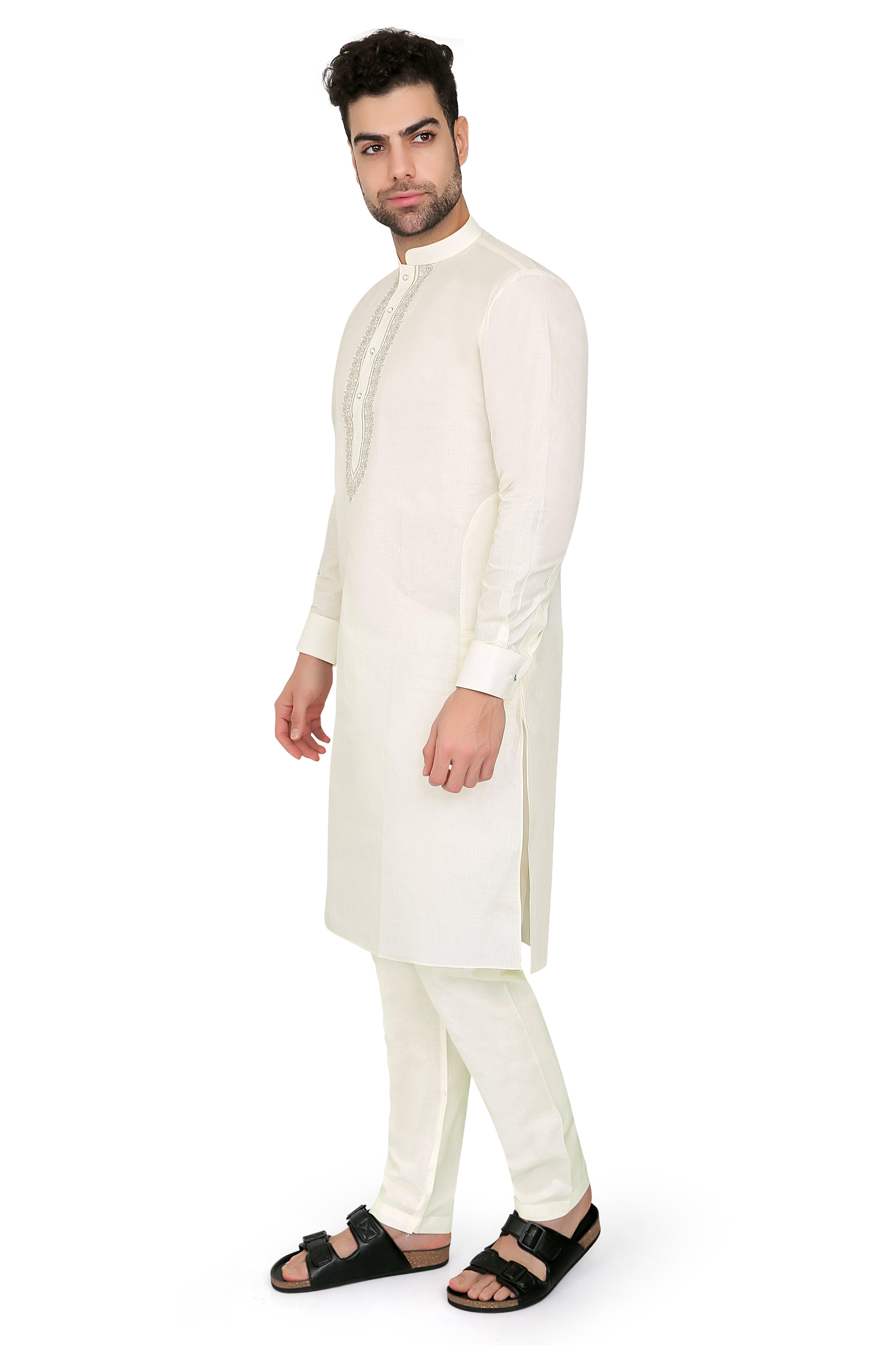 Ahyan Kurta Set Lemon