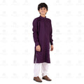 Purple Kali Kurta for Kids - Mashroo