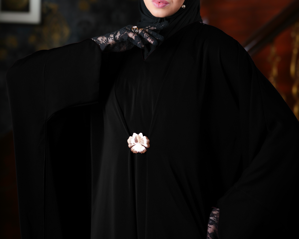 Tartan Kaftan Black