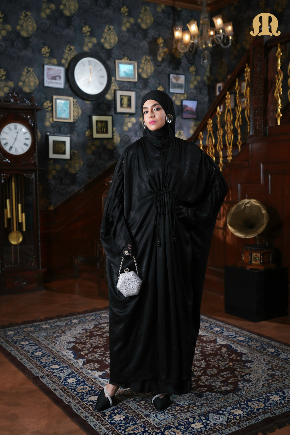 Zephyr Handwork Kaftan Black