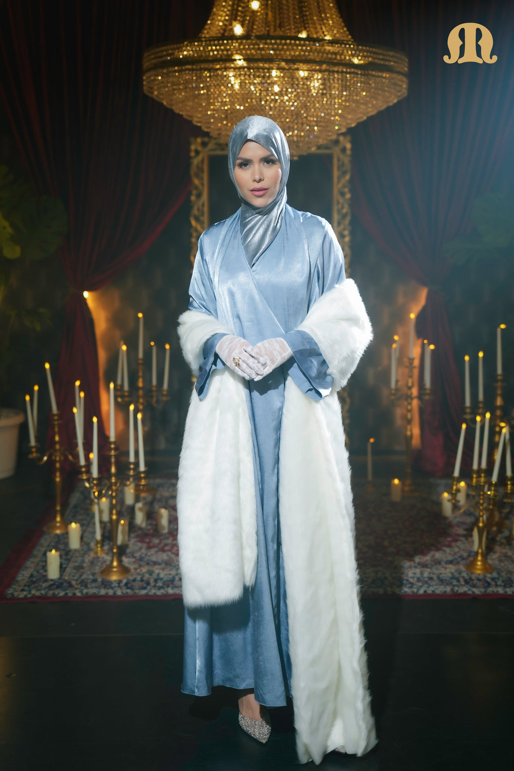 Snowdon Abaya Light Blue
