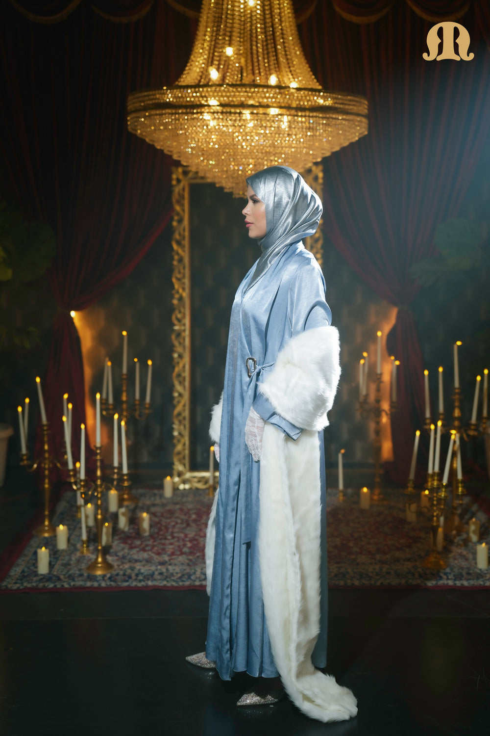 Snowdon Abaya Light Blue