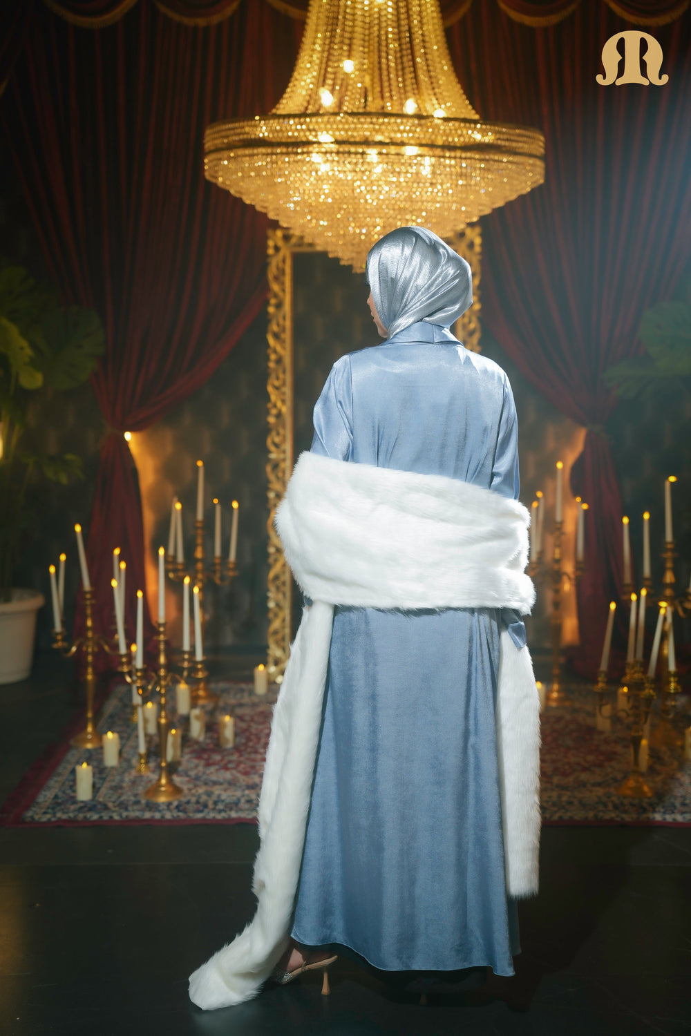 Snowdon Abaya Light Blue