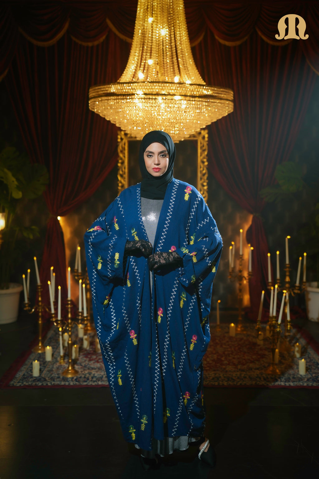 Aria Shrug Abaya Blue
