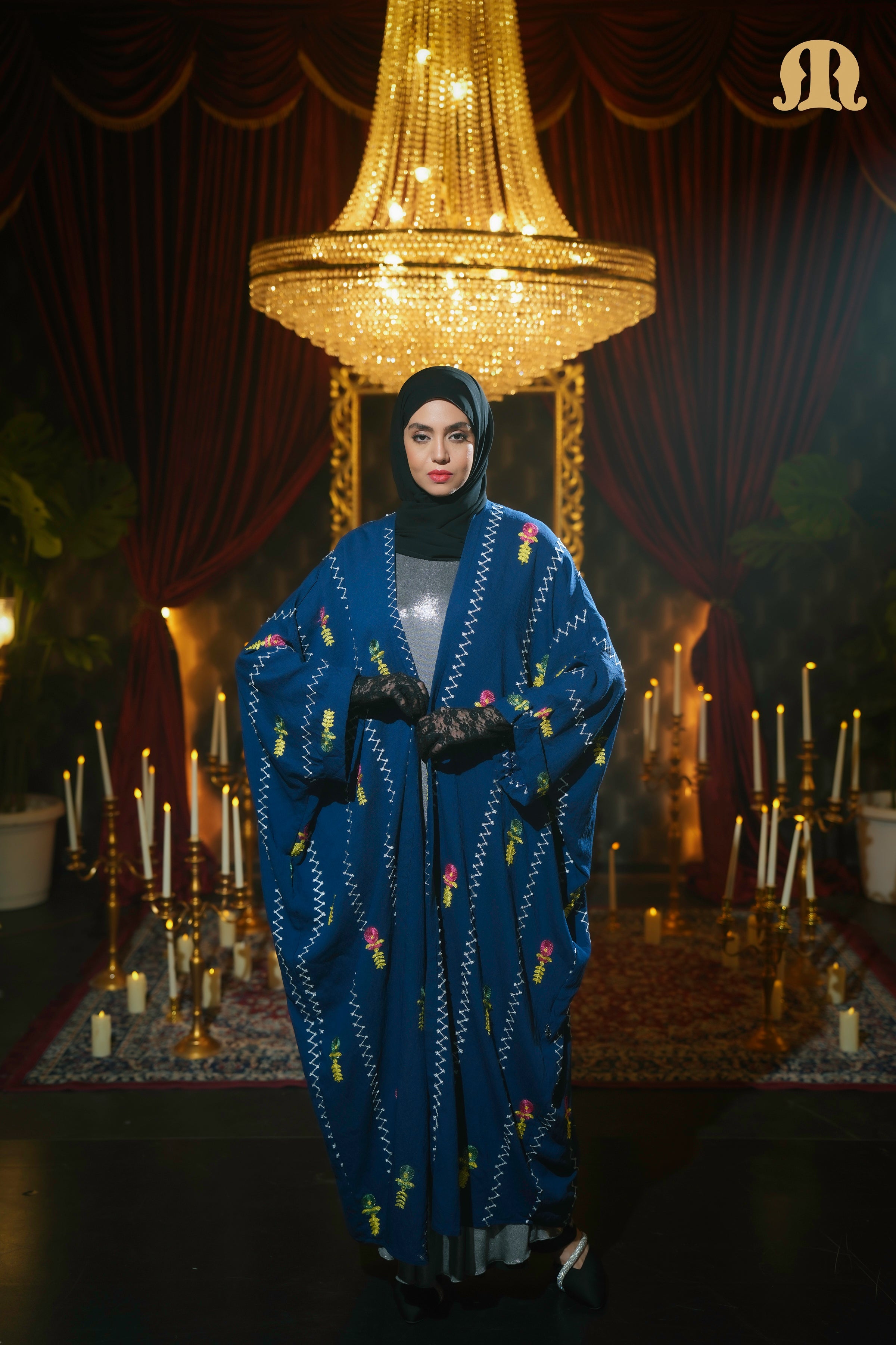 Aria Shrug Abaya Blue
