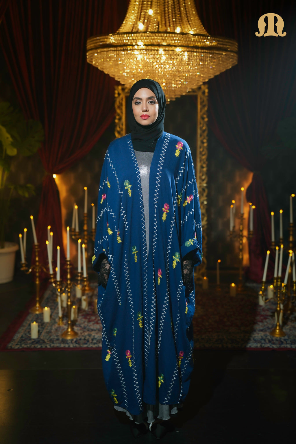 Aria Shrug Abaya Blue