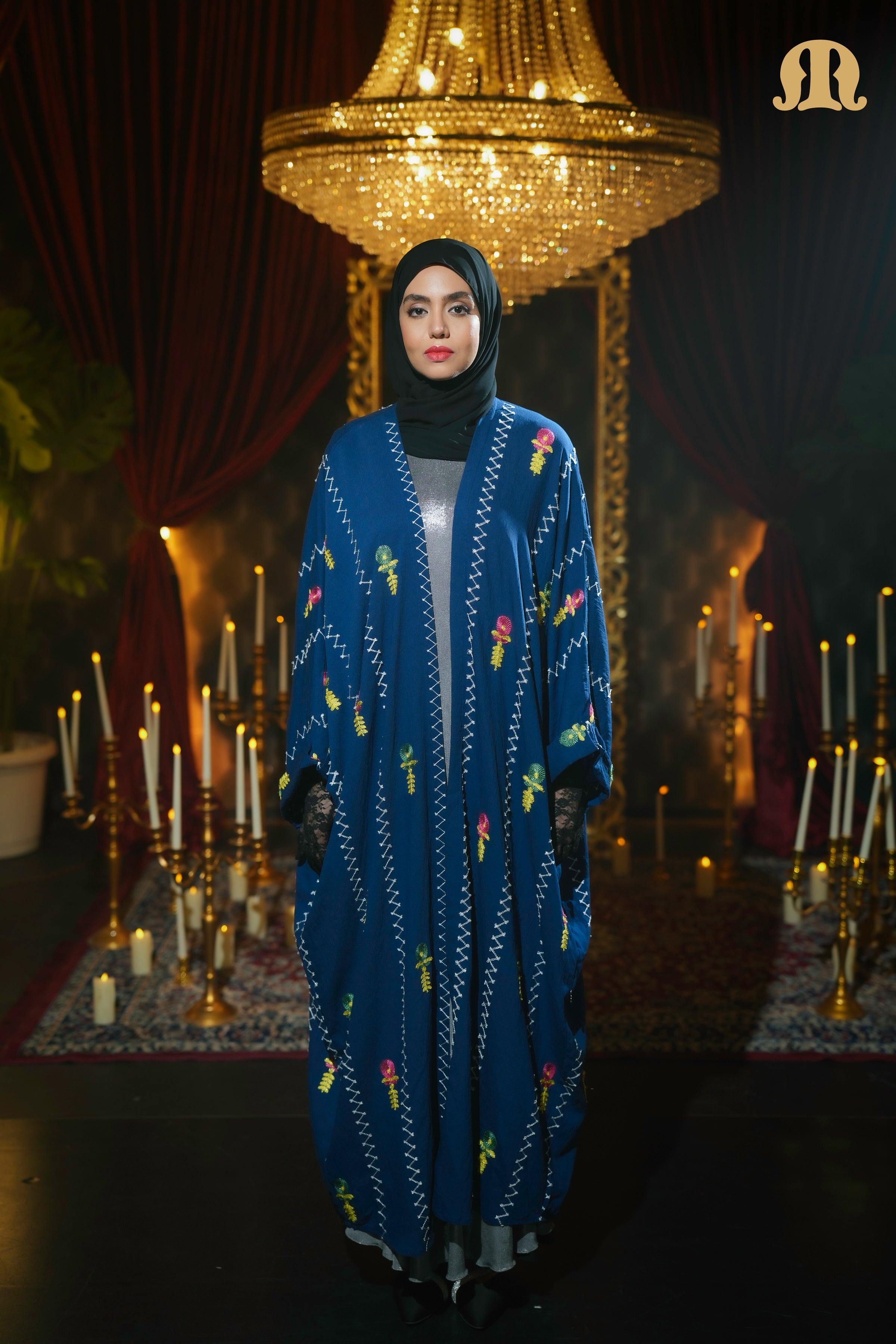 Aria Shrug Abaya Blue