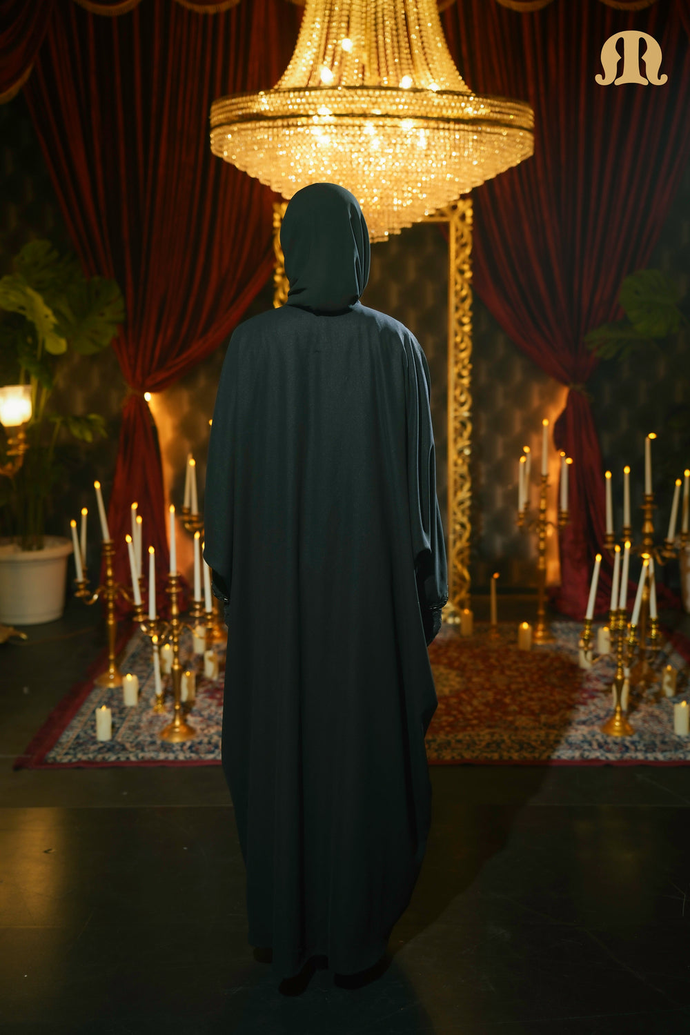 Dora Handwork Kaftan Black
