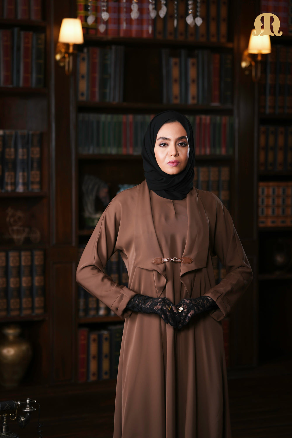 Kaia Abaya Camel Brown