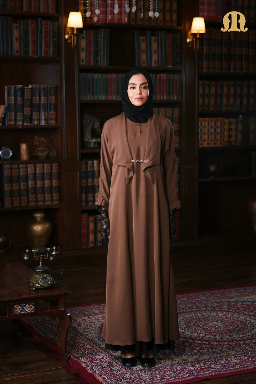Kaia Abaya Camel Brown