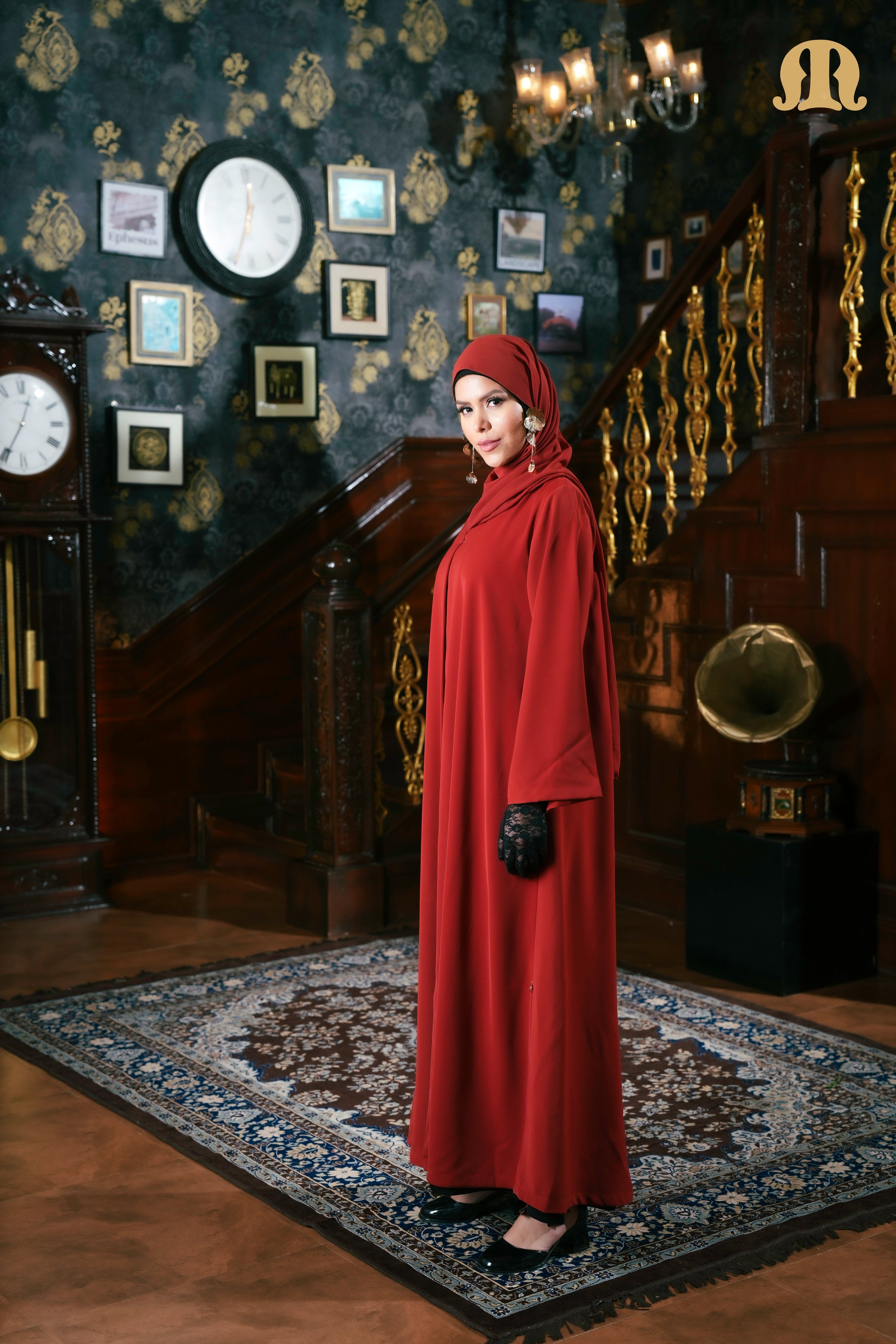 Kilts Abaya - Red