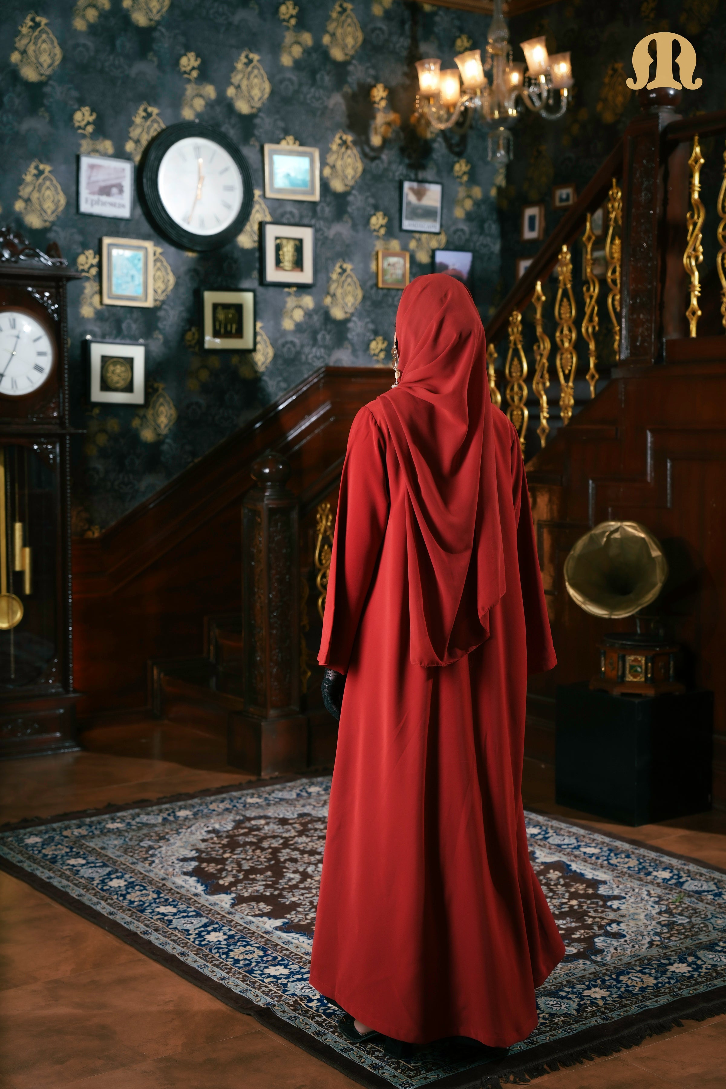 Kilts Abaya - Red