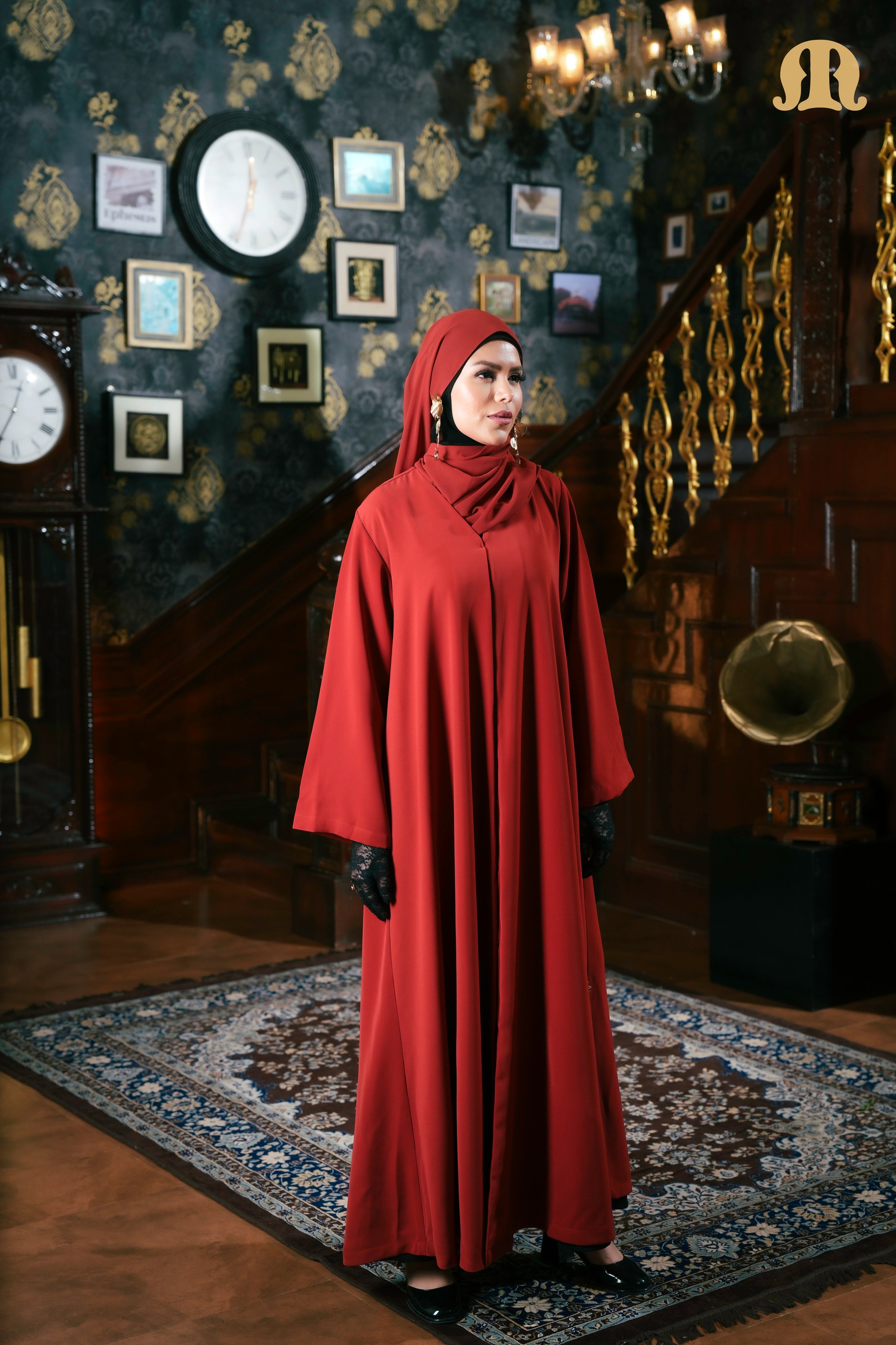 Kilts Abaya - Red
