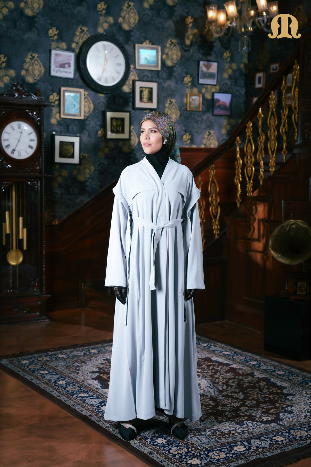 Bloom Abaya Mint Green