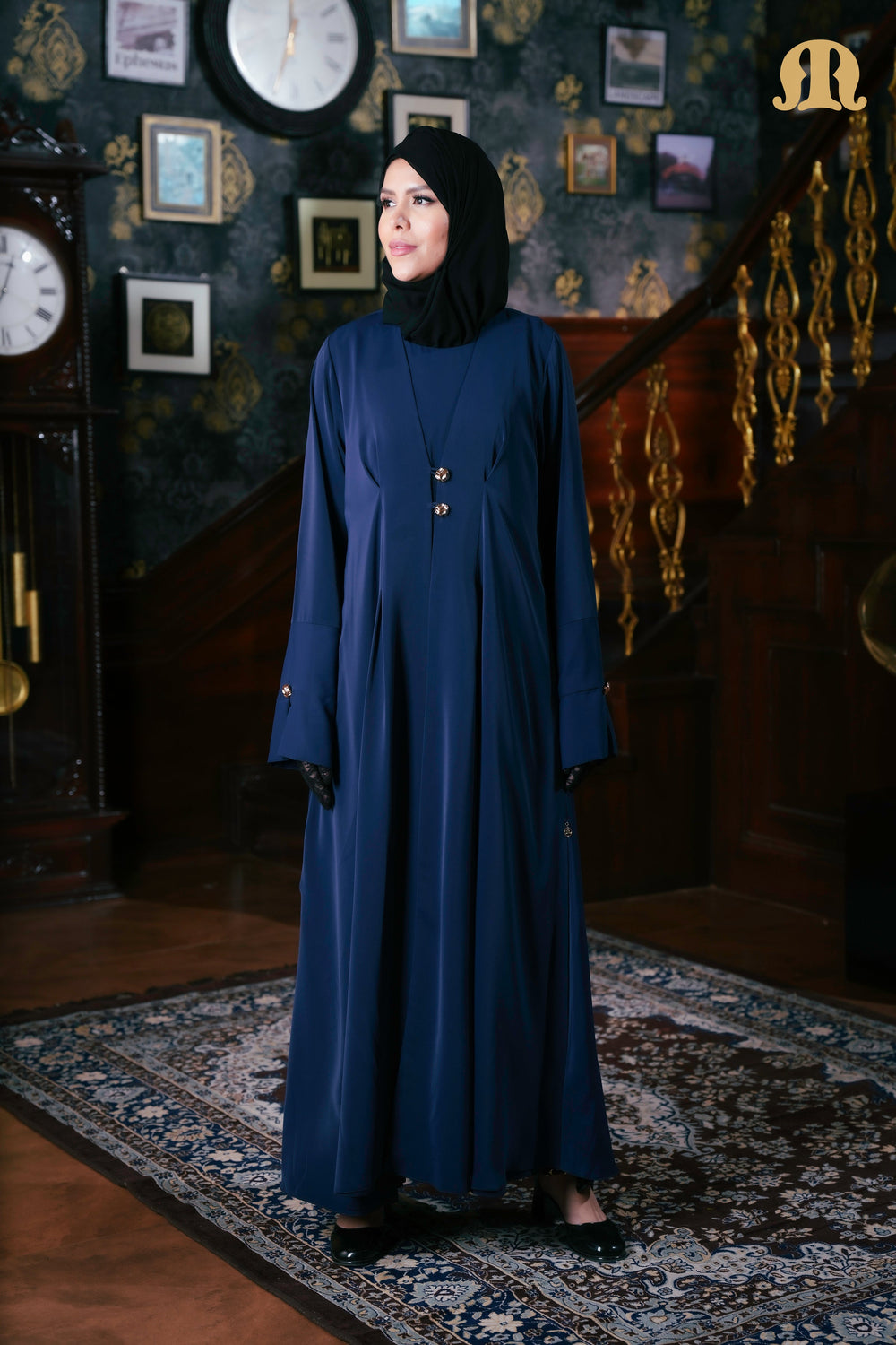 Calcedonia Abaya Royal Blue